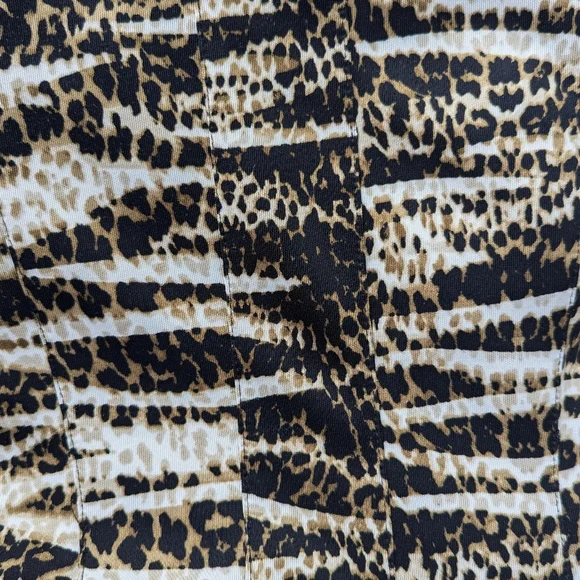 Calvin Klein Fit and Flare A-line Cheetah Print Dress - Picture 5 of 6